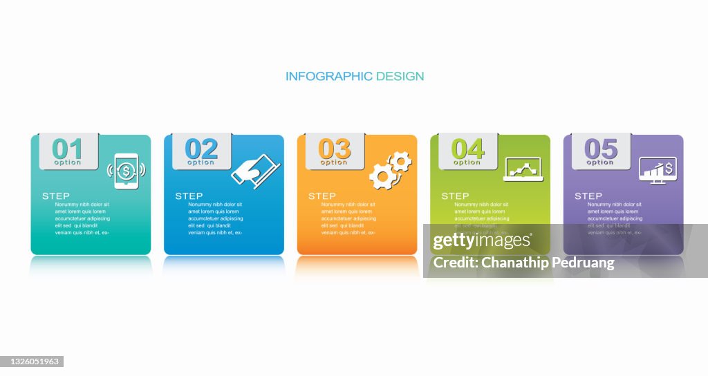 Progress Object Modern Infographic Template Stock Illustration Infographic Development ...