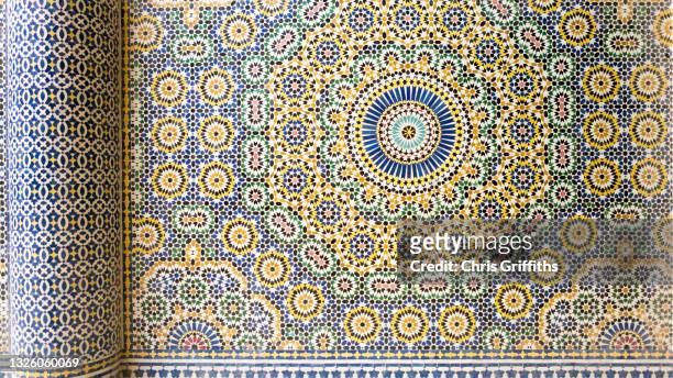 telouet kasbah, ounila valley, southern morocco - moroccan tile stock pictures, royalty-free photos & images