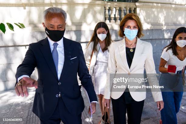 The former secretary general of the PP Maria Dolores de Cospedal after leaving the National Court where he has declared as appeared before the judge...