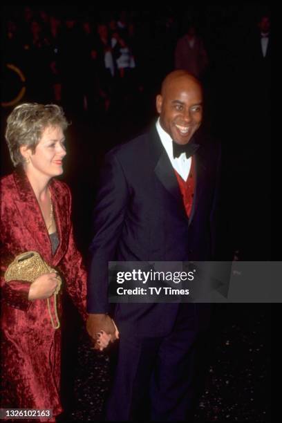 Chef and television presenter Ainsley Harriott and his wife Clare attending the National Television Awards at the Royal Albert Hall in London on...