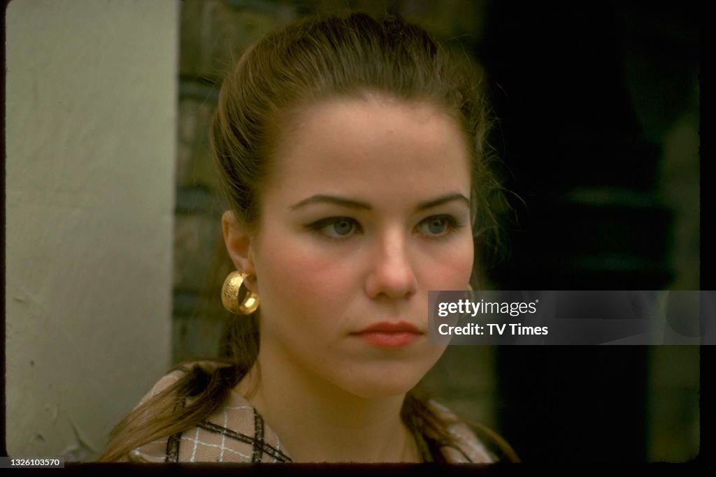 Actress Koo Stark in character as The Girl in the Shades Of Greene