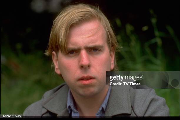Actor Timothy Spall in character as Barry Taylor in comedy drama Auf Wiedersehen, Pet, circa 1986.