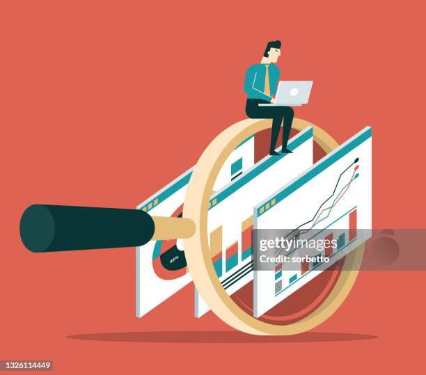 analysis - businessman - mind control stock illustrations
