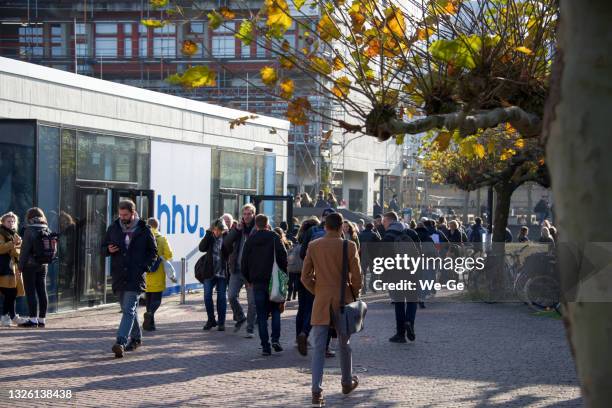 campus of the duesseldorf heinrich-heine university - dusseldorf germany stock pictures, royalty-free photos & images