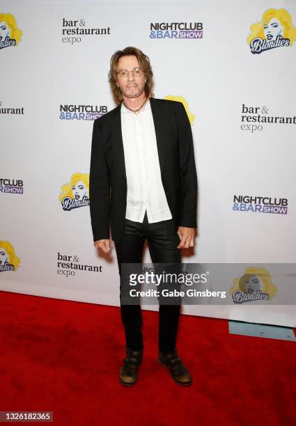 Rick Springfield attends Day 2 of the 35th Annual Nightclub & Bar Show and World Tea Expo at the Las Vegas Convention Center on June 29, 2021 in Las...