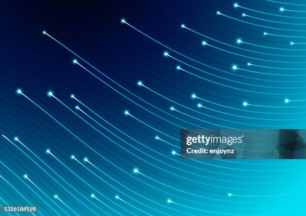 abstract blue data background - fibre optic stock illustrations