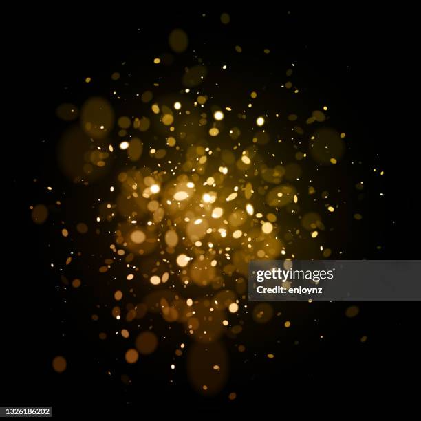 ilustrações de stock, clip art, desenhos animados e ícones de abstract gold glitter burst background - técnica de iluminação