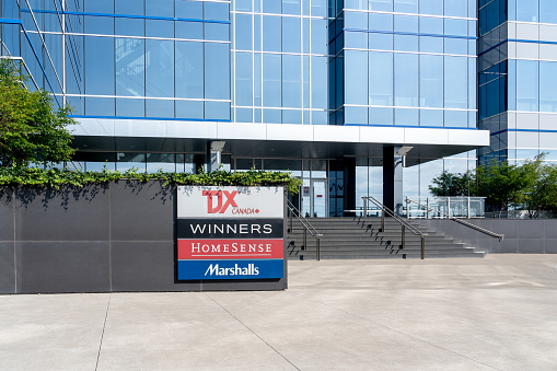 The Entrance to TJX Canada Corporate office in Mississauga, ON, Canada.