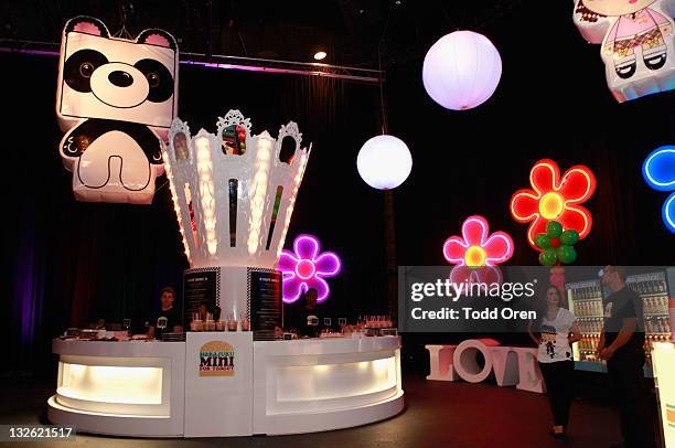 General view of the atmosphere at Gwen Stefani's launch of her Harajuku Mini for Target Collection at Jim Henson Studios on November 12, 2011 in Los...