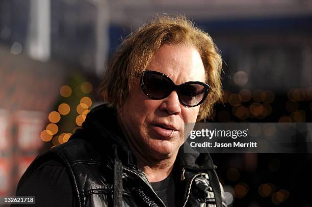 Actor Mickey Rourke attends UFC on Fox: Live Heavyweight Championship at the Honda Center on November 12, 2011 in Anaheim, California.