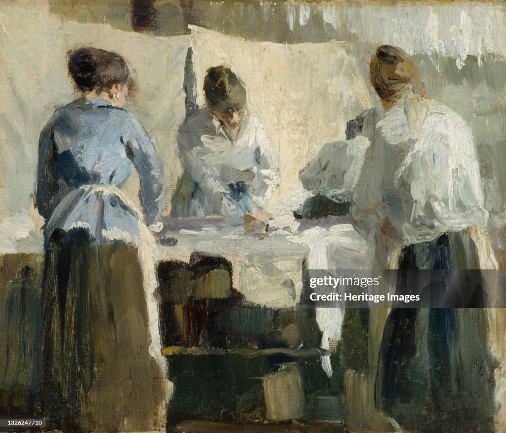 French Women Ironing