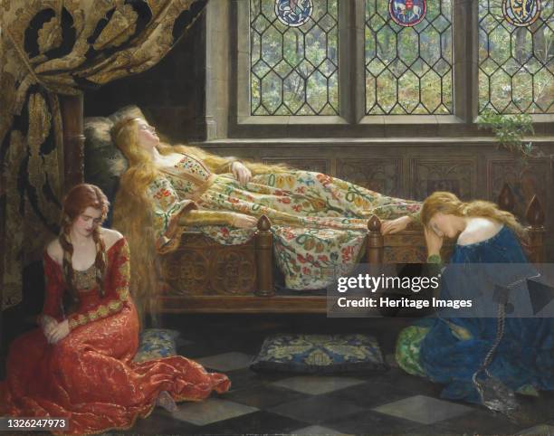 Sleeping Beauty. Private Collection. Artist Collier, John .