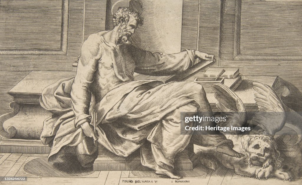 Saint Mark Writing His Gospel