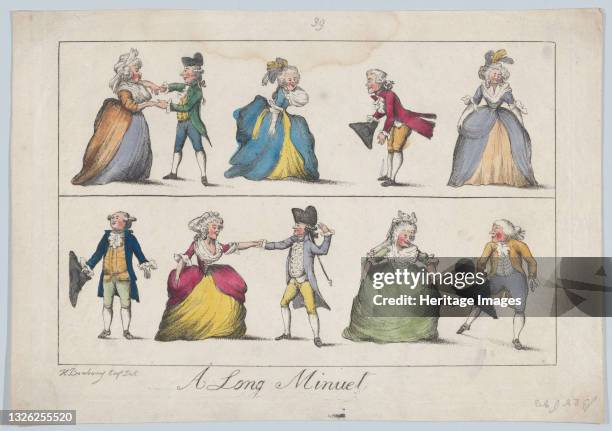 Long Minuet, 1787. Artist Unknown.