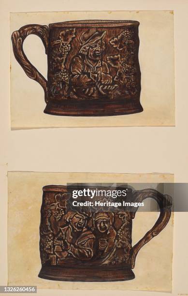 Toby Mug Set , circa 1936. Artist John Cutting.