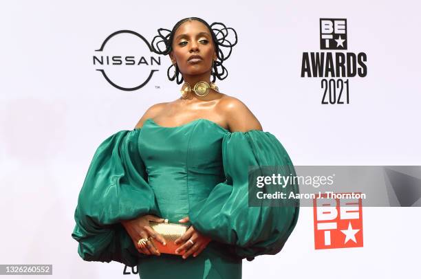 Recording Artist Mereba attends the 2021 BET Awards at the Microsoft Theater on June 27, 2021 in Los Angeles, California.