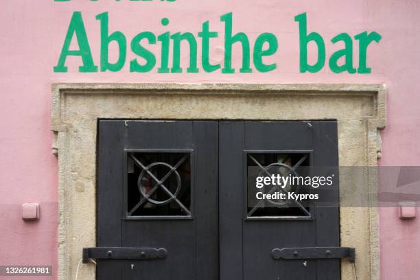 absinthe spirits for sale - absinthe stock pictures, royalty-free photos & images