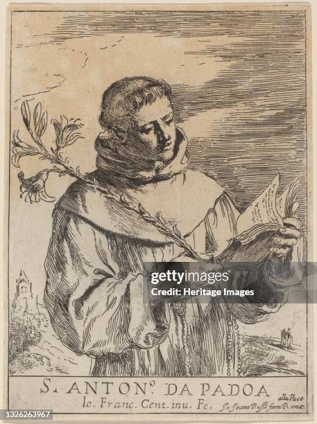 Saint Anthony of Padua. Artist Guercino.