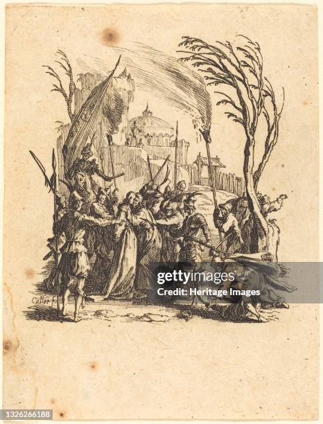 The Betrayal, circa 1624/1625. Artist Jacques Callot.