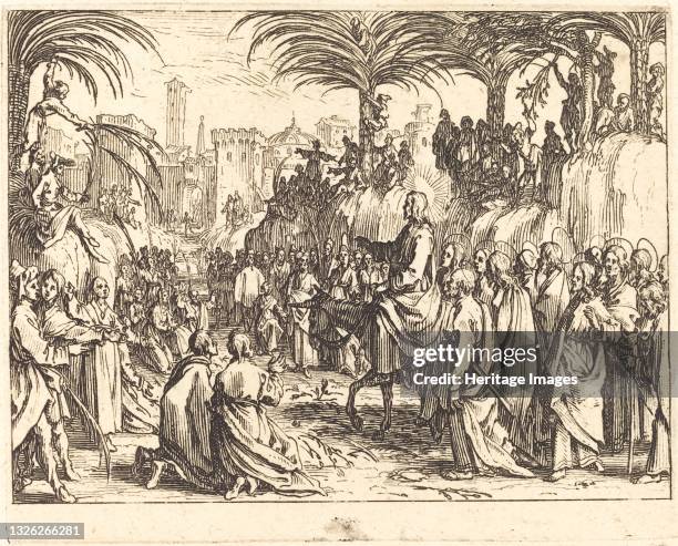 The Entry into Jerusalem, 1635. Artist Jacques Callot.