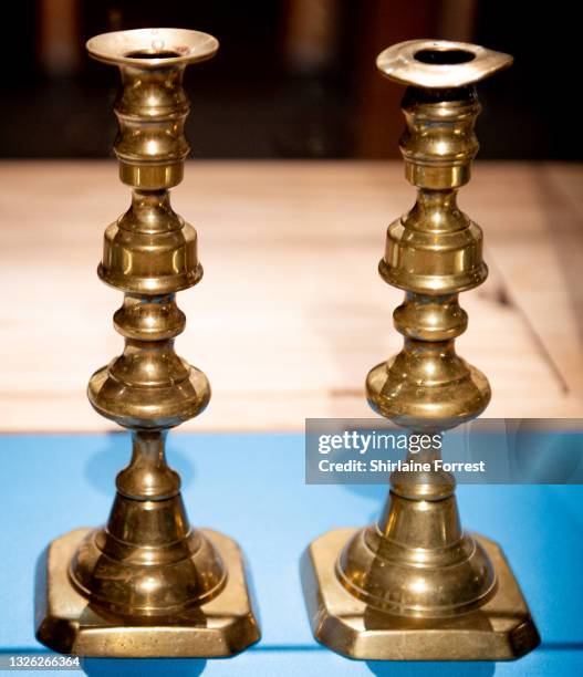Jewish Candlesticks Manchester Jewish Museum Photos and Premium High Res Pictures - Getty ...