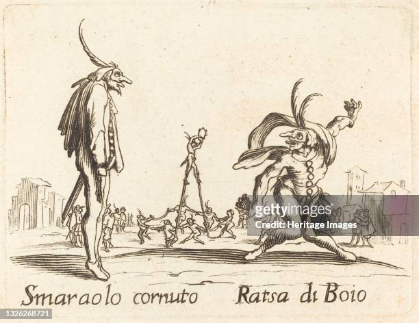 Smaralo Cornuto and Ratsa di Boio. Artist Unknown.