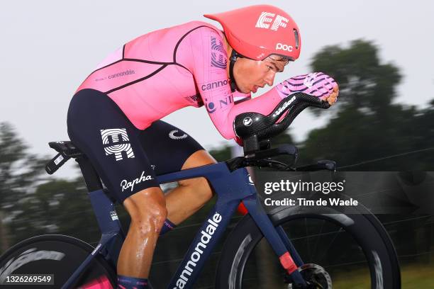 Stefan Bissegger of Switzerland and Team EF Education - Nippo during the 108th Tour de France 2021, Stage 5 a 27,2km Individual Time Trial stage from...