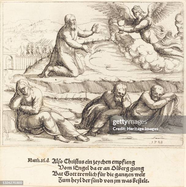 The Agony in the Garden, 1548. Artist Augustin Hirschvogel.