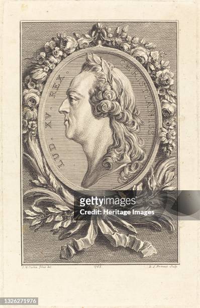 Louis XV, 1765. Artist Benoit-Louis Prevost.