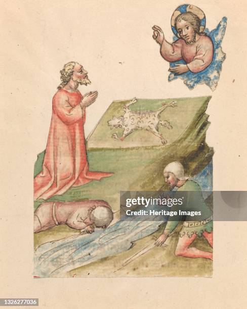 God the Father, Three Figures and Sacrificed Lamb, circa 1420/1430. Artist Unknown.