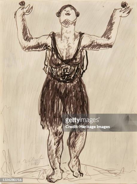 Isadora, 1906. Artist Abraham Walkowitz.