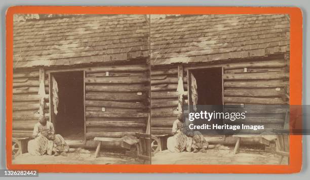 Stereograph titled 'An Hour's Hunting' printed and photographed by O. Pierre Havens of Savannah, Georgia. The albumen prints depict an unidentified...