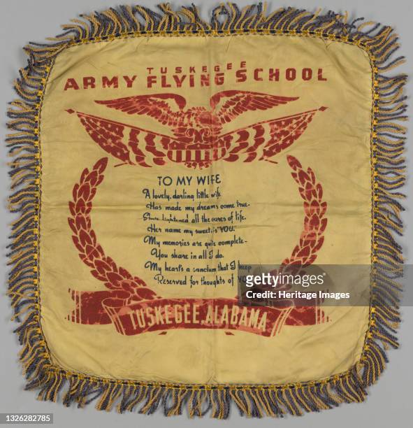 The Tuskegee Airmen were a group of primarily African American fighter and bomber pilots who fought in World War II. A square-shaped silk pillow sham...
