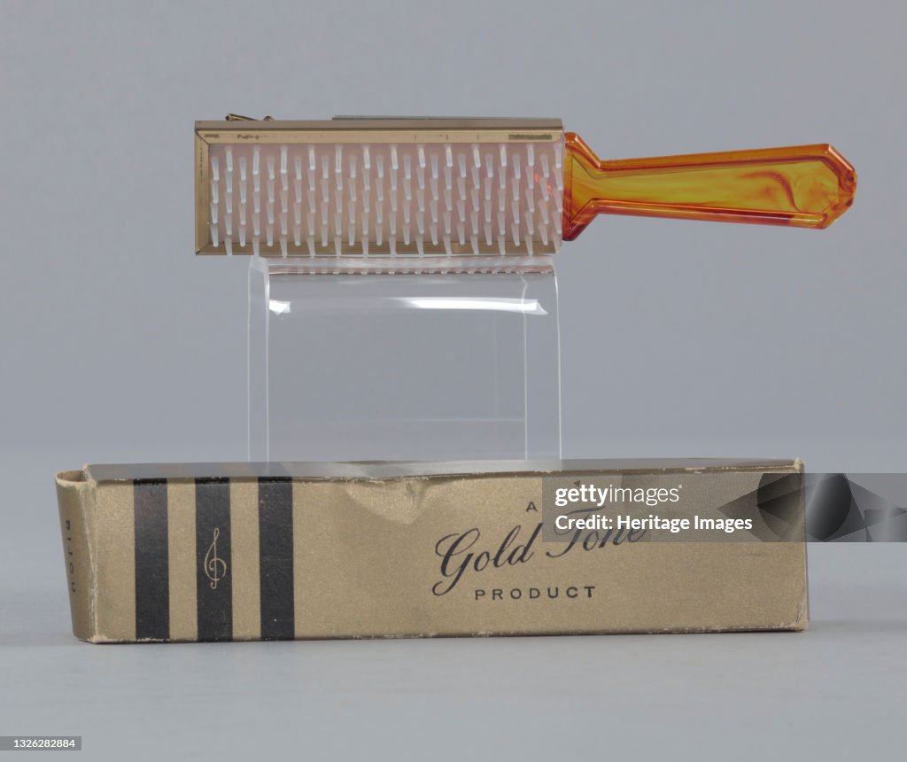 Plastic Brush With Box From Maes Millinery Shop,