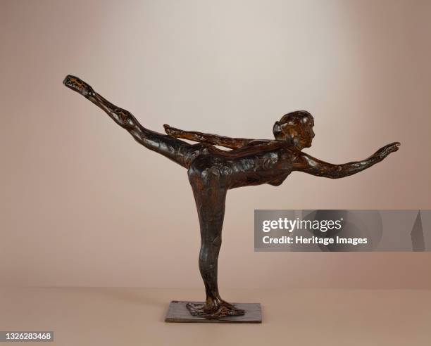 Arabesque on Right Leg, Left Arm in Line, circa 1877-1885/cast circa 1919-1931. Artist Edgar Degas.
