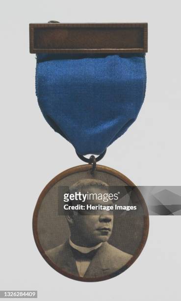 Booker Taliaferro Washington was an African-American educator, author, orator, and adviser to several presidents of the United States. A badge with a...
