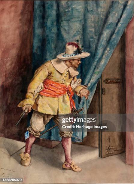 Musketeer on Guard, n.d. Artist A. Arrunategin.
