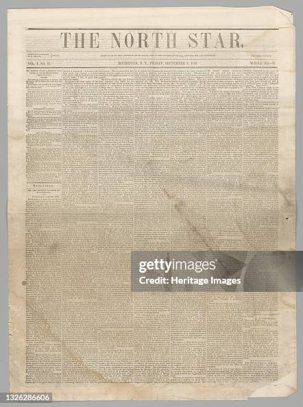 The September 8, 1848 issue of the North Star, an antislavery... News ...