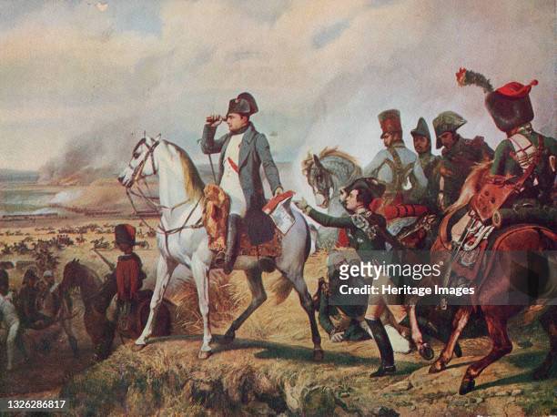 The Battle of Wagram 1809, 1938. Napoleon Bonaparte defeated the Austrians at Wagram, forcing them to sue for peace four days later and bringing an...