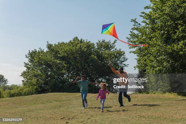 we love you grandad - kite flying stock pictures, royalty-free photos & images