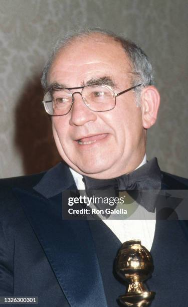 Ed Asner attends 37th Annual Golden Globe Awards at the Beverly Hilton Hotel in Beverly Hills, California on January 26, 1980.