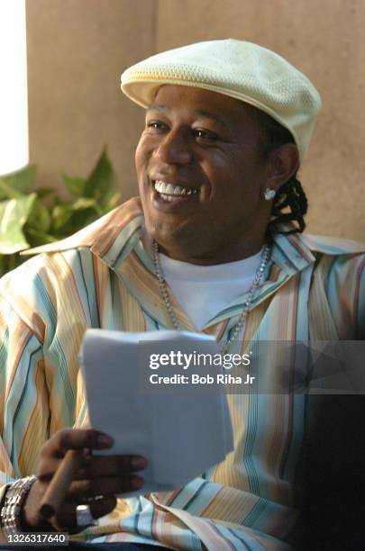 Master P' during break in filming on the set of television show CSI:NY, September 1, 2004 in Los Angeles, California.