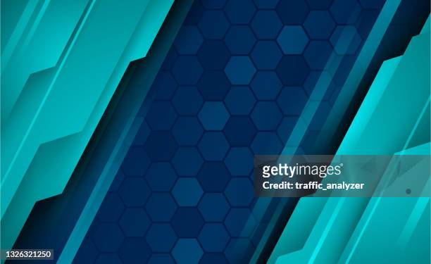 abstract blue technical background - teal stock illustrations