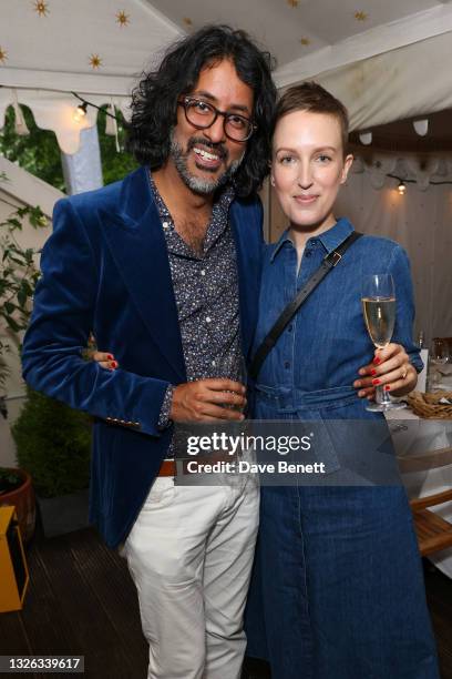 Ashish Ranpura and Sara Sjolund at the Metier x The Design Museum event on June 30, 2021 in London, England.