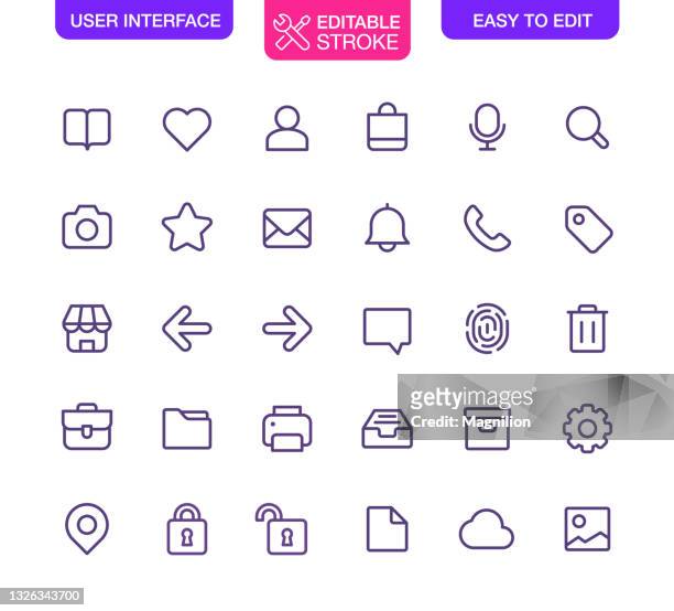 illustrazioni stock, clip art, cartoni animati e icone di tendenza di set di icone dell'interfaccia utente - usare il telefono