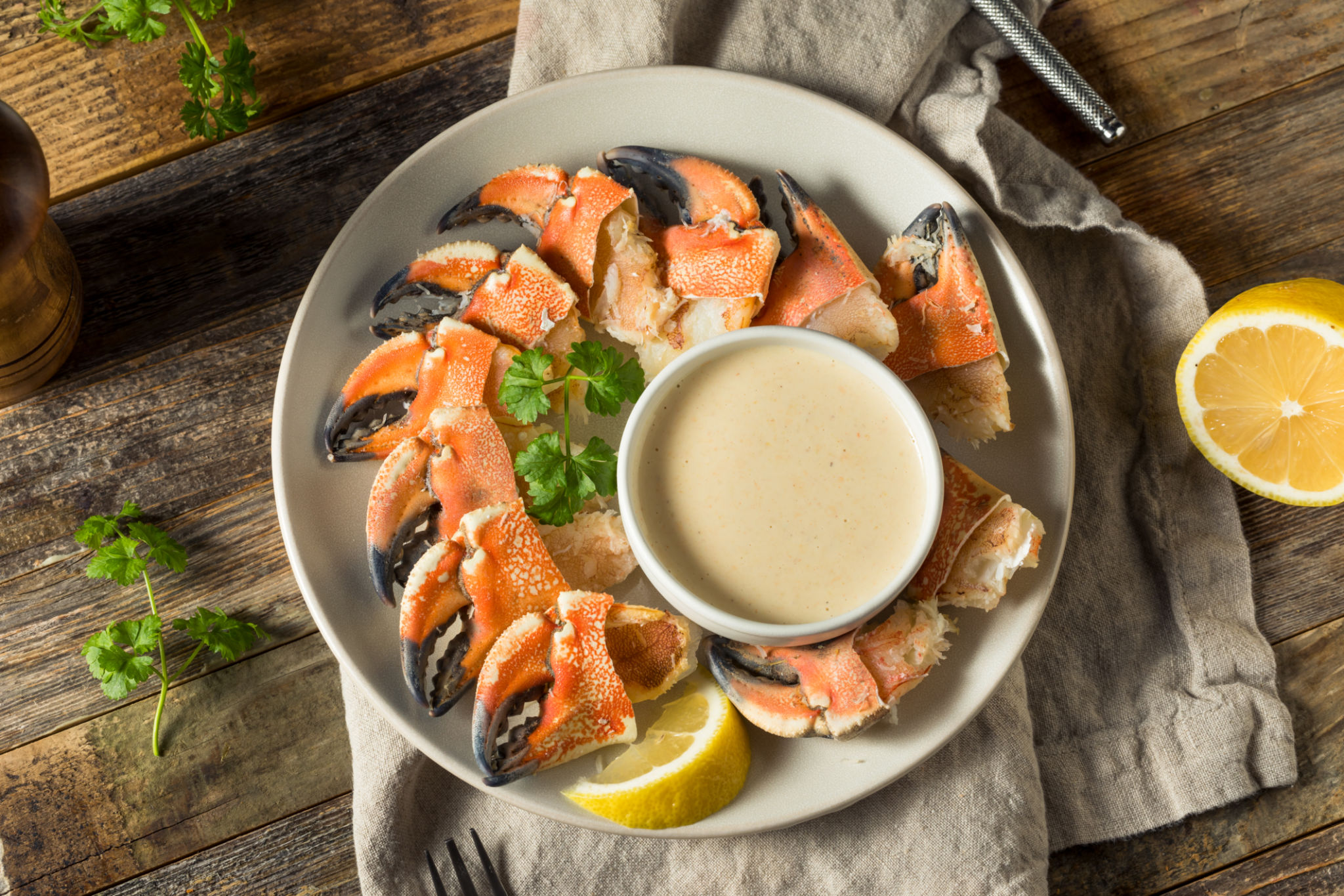 stone crab dish
