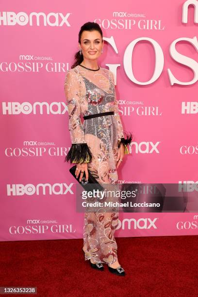 Lyne Renée attends the "Gossip Girl" New York Premiere at Spring Studios on June 30, 2021 in New York City.