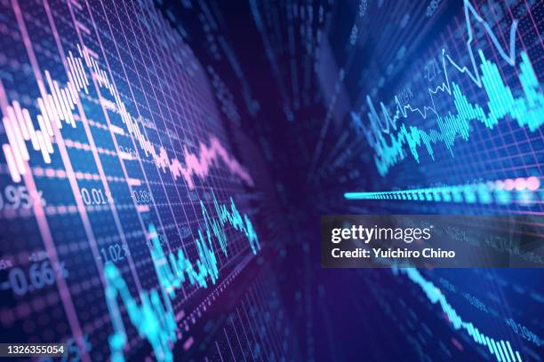 stock market data in network - börse stock-fotos und bilder