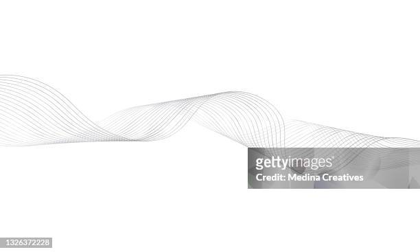 wavy lines abstract background design - squiggle stock illustrations