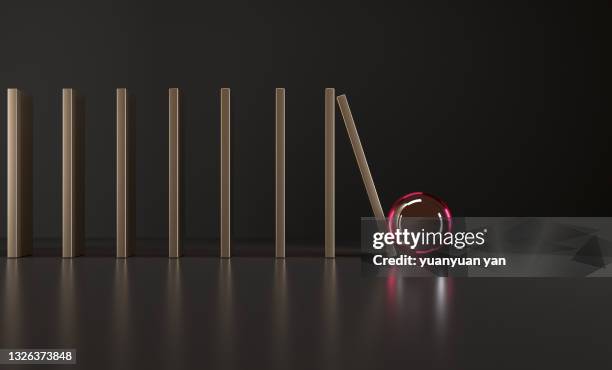 3d rendering domino concept background - dominoes stock pictures, royalty-free photos & images